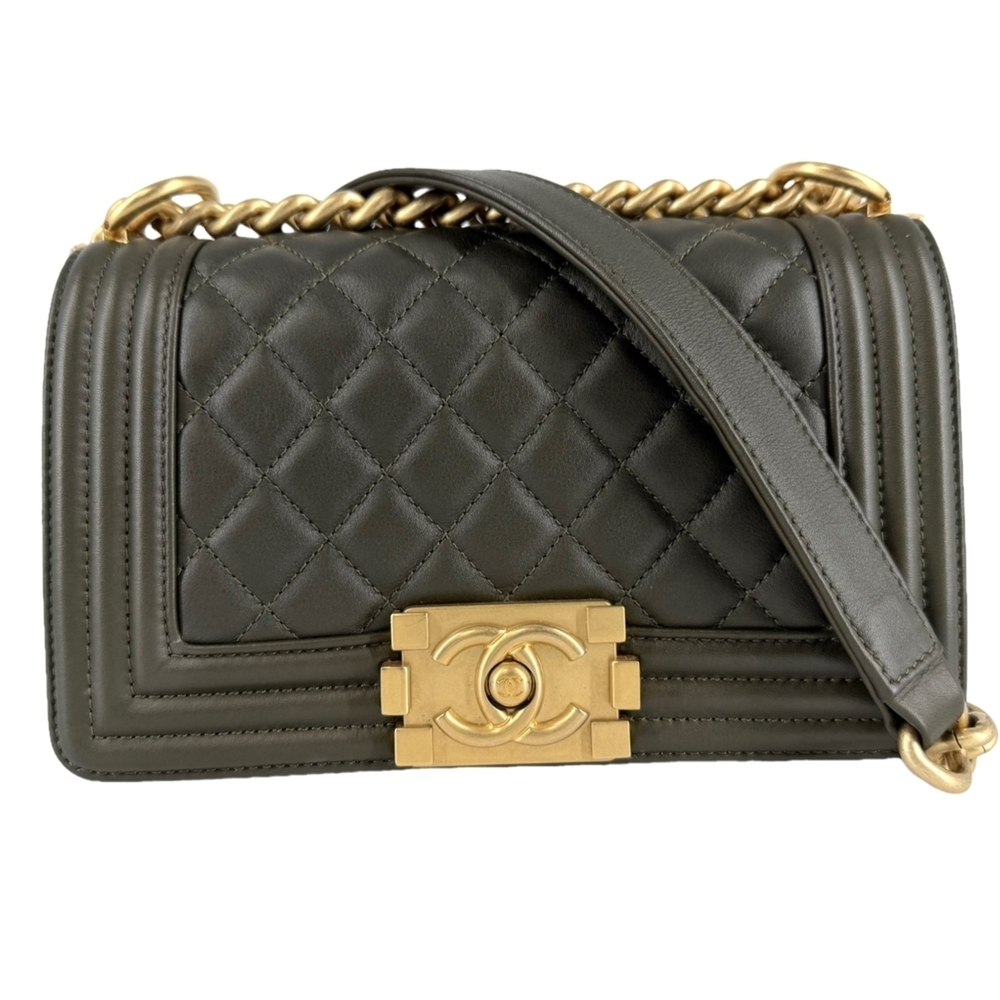 Chanel shoulder bag for women, Matelassé Boy 20, with Coco Mark, bag, crossbo...